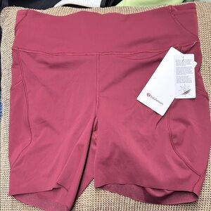 lululemon athletica High-Rise Athletic Shorts in Rosewood